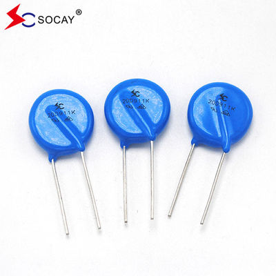 Ф20mm Metal Oxide Varistor 20D101K / 20D101KJ Tegangan Operasi Luas V1mA 18V - 1800V