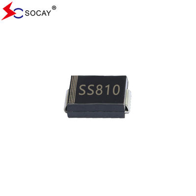 100VRRM Surface Mount Schottky Barrier Diode SS810C 70VRMS Paket SMC Tegangan