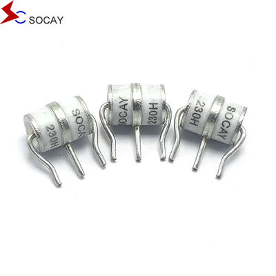 RoHS bersertifikat Tull Tin Plated Gas Discharge Tube 20kA Kapasitas Maksimum 25ns Waktu Tanggapan