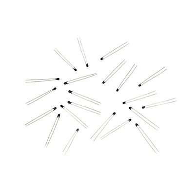 MF52-CP Serise MF52-502F3470FBCP RoHS Compliant Pearl Shape NTC Thermistor Untuk Suhu Lingkungan -40 ~ 125
