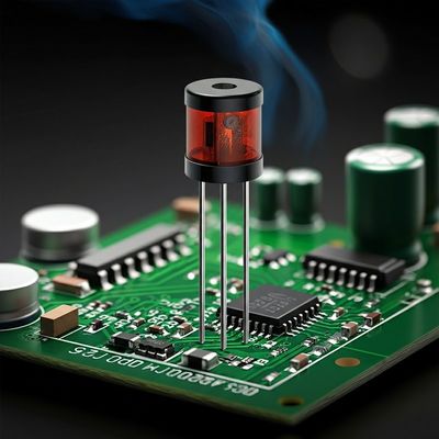 0.05A-2.5A Radial PPTC Radial Lead Resetable Fuses untuk overcurrent dan perlindungan sirkuit pendek