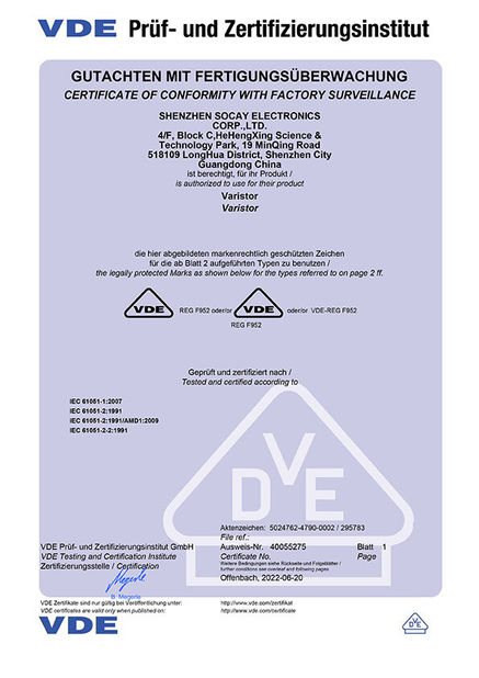 Cina Shenzhen Socay Electronics Co., Ltd. Sertifikasi